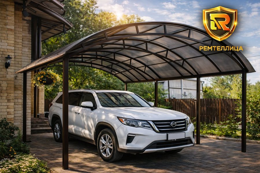 Ремонт навесов из поликарбоната