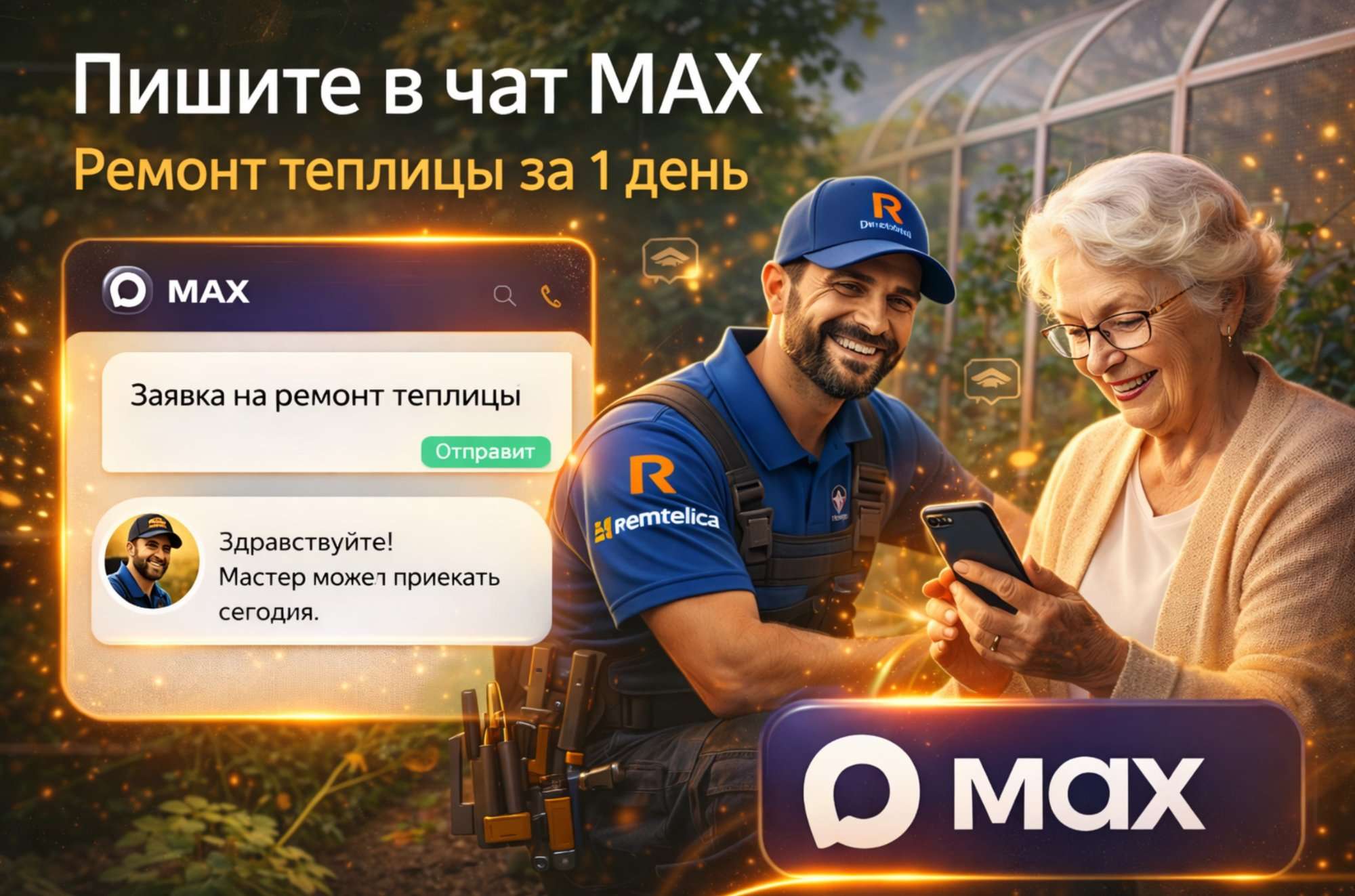 Подписывайтесь на MAX-канал Ремтеплица — скидка 10% подписчикам