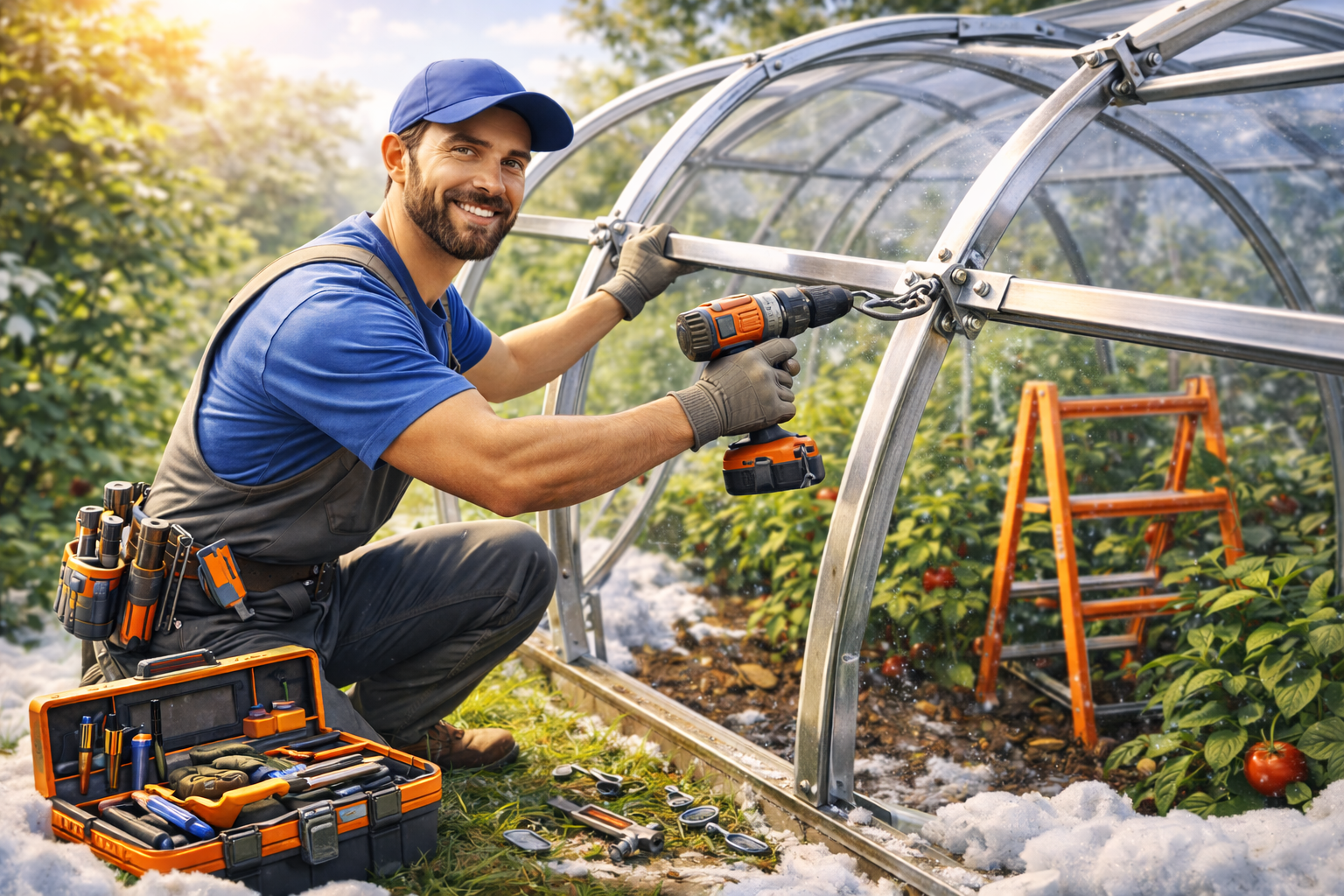 Усиление теплицы